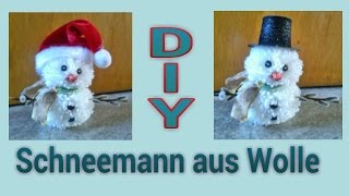 Schneemann aus Wolle  Anleitung [upl. by Aninay]