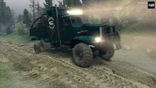 SpinTires обзор мода  КрАЗ255 В1 Крокодил [upl. by Bencion]