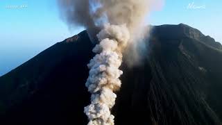 Italys Mount Stromboli erupts spewing lava and ash [upl. by Byrd]