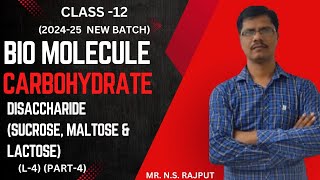 Biomolecule L4Carbohydratepart4disaccharide sucrose maltose amplactose [upl. by Lindgren]