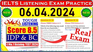 IELTS LISTENING PRACTICE TEST 2024 WITH ANSWERS  06042024 [upl. by Noyrb]