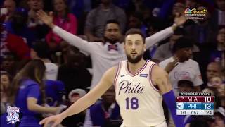 Marco Belinelli  Highlights vs Heat 4 14 18 [upl. by Lleryt]