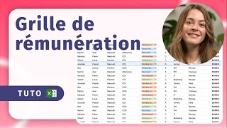 Tutorial  Créer une grille de rémunération sur Excel [upl. by Hyo158]