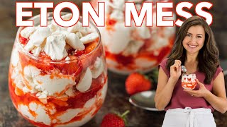 Strawberry Eton Mess Easy NoBake Dessert [upl. by Giffard]