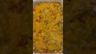 My easy green chile chicken and pepper casserole Recipe below [upl. by Annaigroeg]