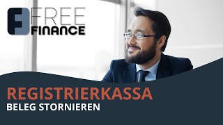 FreeFinance Tutorial  Registrierkassa Beleg stornieren [upl. by Nylanna]