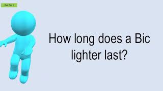 How Long Does A Bic Lighter Last [upl. by Ocram476]