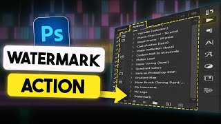 Watermark Your Images in One Click Photoshop Tutorial [upl. by Artimas33]