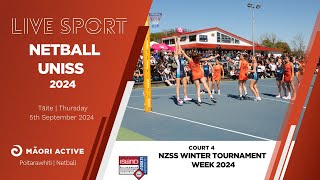 Day 4 Court 4  UNISS Netball Championship 2024  NETBALL [upl. by Phox]