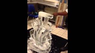 Ice carving chef Amila S [upl. by Phillips]