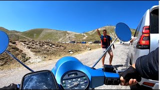 Salita Campo Imperatore Vespa PX volevano farmi pagare 5 euro [upl. by Felipa]