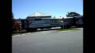 EX carriage shunt at Albert St in Greymouth [upl. by Merell]