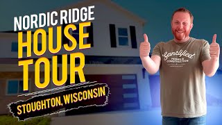 New House Tour Stoughton Wisconsin  Custom Home in Nordic Ridge [upl. by Assenyl440]