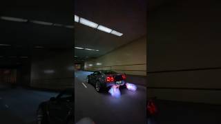 GTR Flames in tunnel gtr nissan carslover motivation shorts [upl. by Anytsyrk]