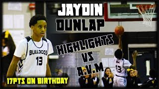 JAYDIN DUNLAP PUTS UP 17PTS ON HIS BIRTHDAY l HIGHLIGHTS BROOKS MIDDLE SCHOOL VS AVM [upl. by Hayyikaz]