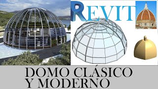 DOMO O CUPULA CLASICA Y MODERNA EN REVIT  TUTORIAL [upl. by Arinay]