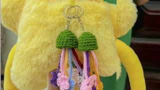 Crochet Keychain tutorial crochet tutorial [upl. by Robison]