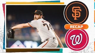 Giants vs Nationals Game Highlights 8524  MLB Highlights [upl. by Lalla309]