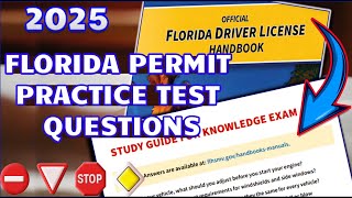 Florida DMV Permit Test Real Questions from Official Handbook  PART 1 [upl. by Aitekram104]