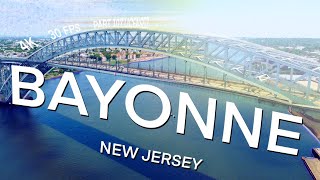 Bayonne New Jersey  4K Drone Footage August 2022 [upl. by Tippets]