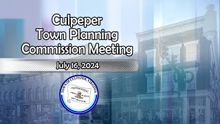 Culpeper Town Planning Commission [upl. by Forrer736]