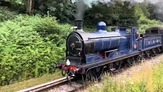 Caledonian Railway No828 running through High Rocks on the Spa Valley Railway 120823 [upl. by Inglis]