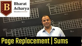 COA  Numericals on Page Replacement Policies  Bharat Acharya Education [upl. by Tillo]