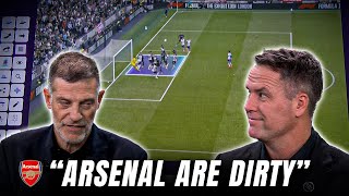 Corner Kings Arsenal 👑 Michael Owen and Bilic analyse Arsenal corners amp Teams that cant defend them [upl. by Nosna95]