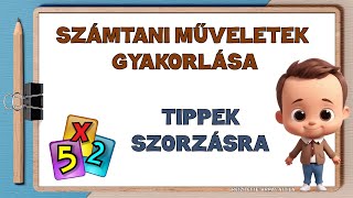 TIPPEK SZORZÁSRA SZORZÁS EGYJEGYŰ SZÁMMAL KÉTJEGYŰ SZÁMOK SZORZATA KÉTJEGYŰ SZÁM NÉGYZETE [upl. by Nela]