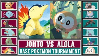 Qualification JOHTO vs ALOLA  Base Pokémon Tournament Battle 1 [upl. by Everrs320]