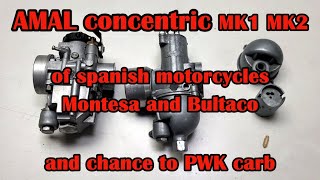 AMAL concentric carb of Bultaco Montesa change to PWK carb [upl. by Norvin]