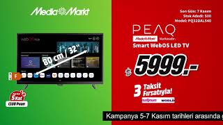 Rengarenk Şahane Kasım Başladı  PEAQ Smart WebOS LED TV 5999TL [upl. by Orban]