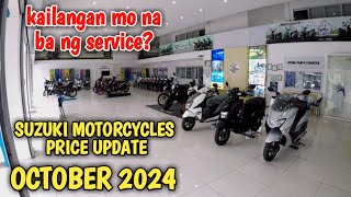 Suzuki Motorcycle Price UPDATE OCTOBER 2024 [upl. by Reisfield]