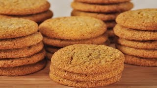 Ginger Cookies Recipe Demonstration  Joyofbakingcom [upl. by Llehcim]