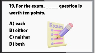 EACH  EITHER  NEITHER  BOTH  Distributives Quiz [upl. by Arhas]