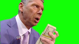 Vince McMahon smelling money meme green screen [upl. by Adelaja]