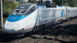 Amtrak Acela Express  Boston Sprinter  Train Sim World 4 [upl. by Tartan]