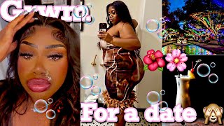 GRWM FOR A DATE DOING MY HAIR MAKEUP AND OUTFIT  RANT WITH ME MINI STORYTIME [upl. by Hayarahs]