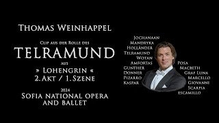 Thomas Weinhappel  Telramund LOHENGRIN 2Akt  1Szene Staatsoper Sofia 2024 Richard Wagner [upl. by Okoyik]