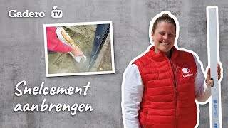 Snelcement aanbrengen Stevige verankering voor tuinpalen en betonpoeren [upl. by Elleuqram]