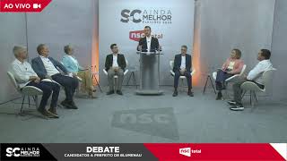 Eleições 2024  Debate com os candidatos à Prefeitura de Blumenau [upl. by Reitrac346]