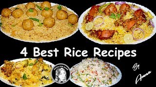 4 Best Rice Recipes by Kitchen With Amna [upl. by Noemi]