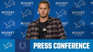 Jared Goff postgame media availability  2024 Week 12 Lions at Colts [upl. by Rotceh]