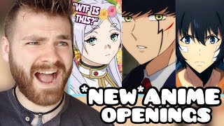 First Time Reacting to NEW WINTER 2024 ANIME OPENINGS  ANIME REACTION [upl. by Claudio]