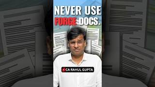 Never Use Forge Documents gstwithcarahulgupta carahulgupta [upl. by Auohs]