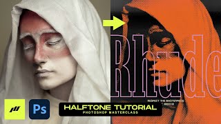 Turn ANY PHOTO Into Halftone Effect Shirt Design For Screen Printing  PHOTOSHOP TUTORIAL 2023 [upl. by Aizan]