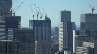 ホテルオークラ東京本館建替計画と東京ワールドゲート虎ノ門トラストタワーと虎ノ門ヒルズビジネスタワーの建設状況（2018年12月29日） [upl. by Enial]