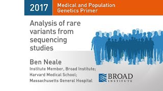 MPG Primer Analysis of rare variants from sequencing studies 2017 [upl. by Idnim]