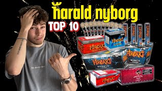 Top 10 Over Harald Nyborgs Fyrværkeri  20242025 [upl. by Anitnahs]