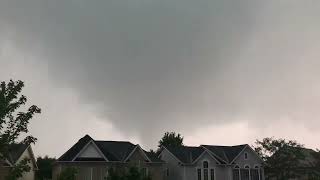 Watching a Tornado Form 🌪 shorts tornado clouds destruction nature thunderstorm rollcloud [upl. by Emlen]